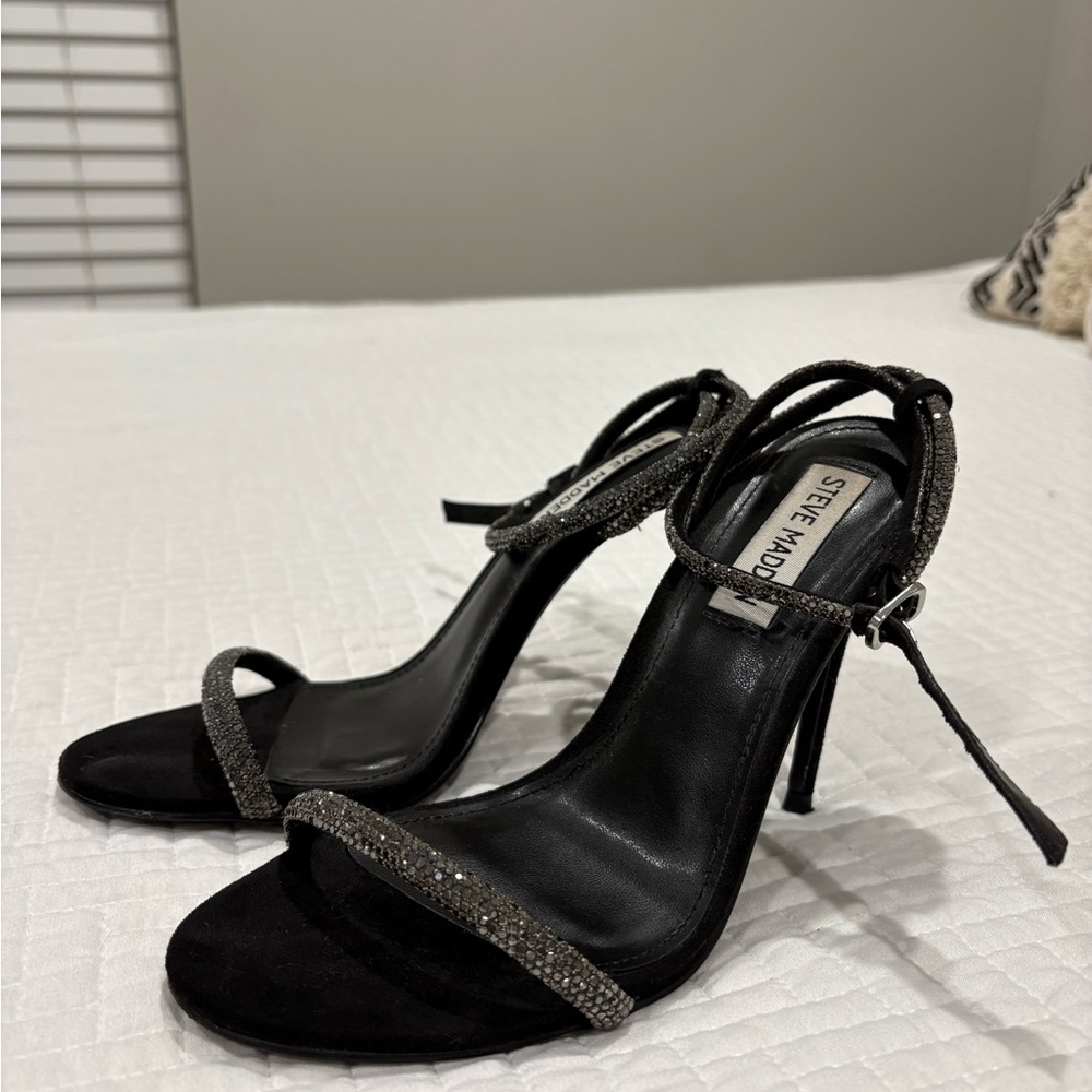 Black Rhinestone Stiletto Heels – Glamorous and Elegant